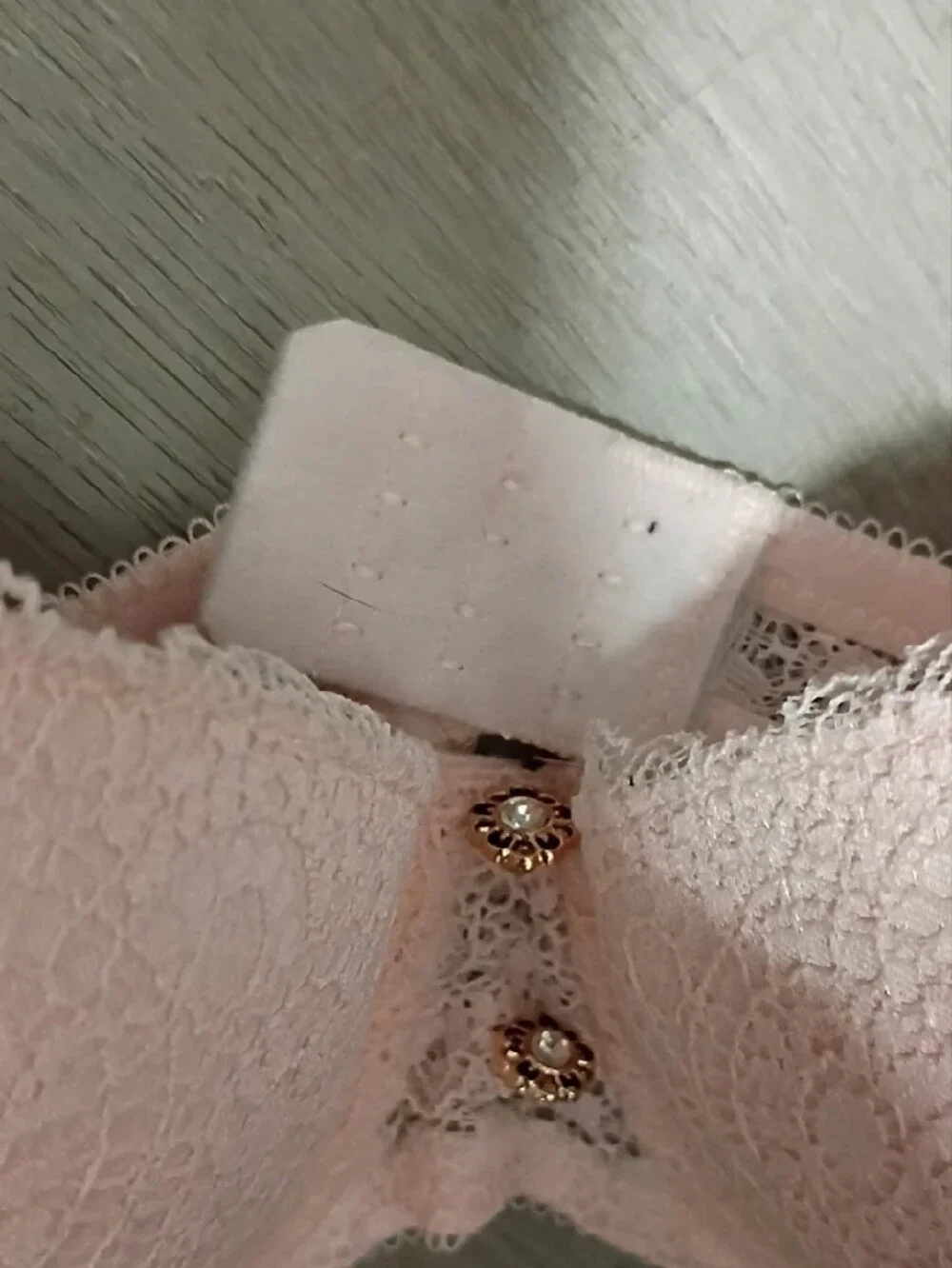 Lace Underwire Push-Up Bra - Light Pink